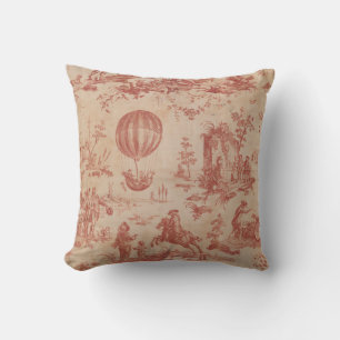 Cojín Decorativo Toile de jouy Vintage Ilustracion Cushion