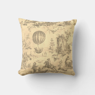 Cojín Decorativo Toile de jouy Vintage Ilustracion Cushion