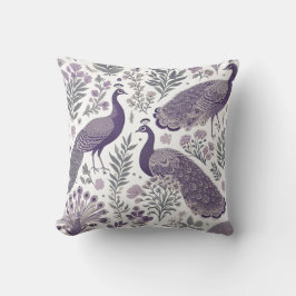 Cojín Decorativo Toile Purple Peacock