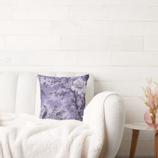 Cojín Decorativo Toile púrpura de Fleur (Sofá)