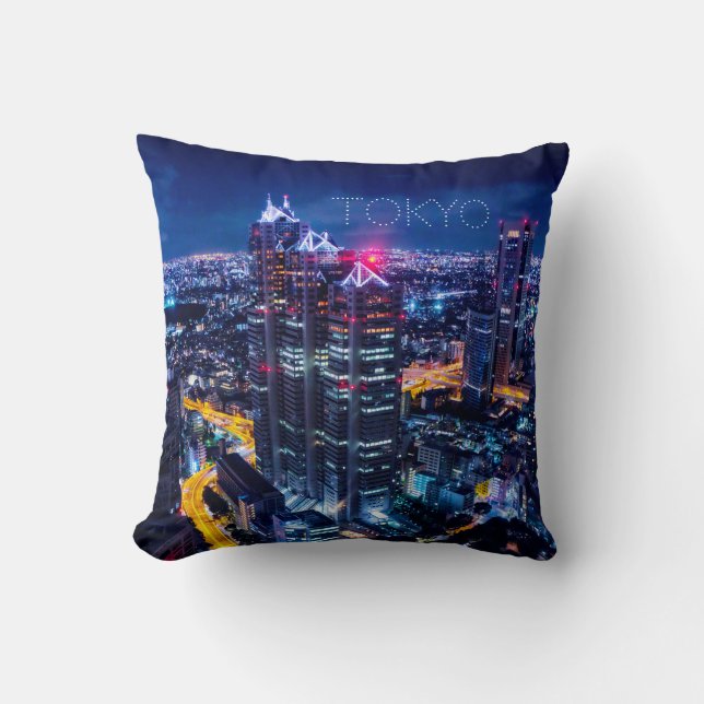 Cojín Decorativo Tokio de noche (Anverso)