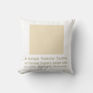 Cojín Decorativo Toksie Turbie Beige sobre Beige