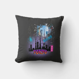 Cojín Decorativo Tokyo City Travel Throw Pillows