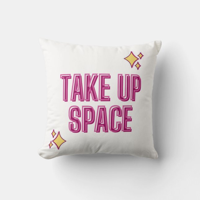 Cojín Decorativo Tomar espacio (Anverso)