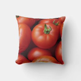 Cojín Decorativo Tomates Maduros - Rojo Brillante, Frescos