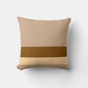 Cojín Decorativo Tono de la Tierra con líneas divisorias + dos colo