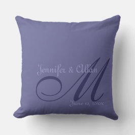Cojín Decorativo Tono en monogramos de tono