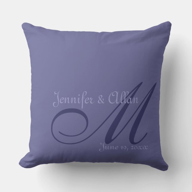 Cojín Decorativo Tono en monogramos de tono (Anverso)