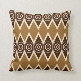 Cojín Decorativo Tono tribal geométrico de la tierra