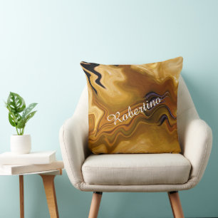 Cojín Decorativo Tonos Cálidos del Desierto Abstracto - Personaliza