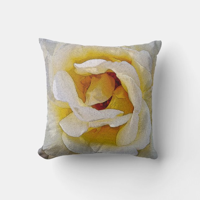 Cojín Decorativo tonos de blanco a amarillo (Anverso)