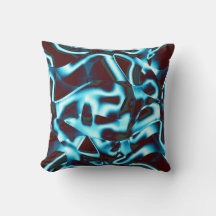 Tonos de cian azul en cintas abstractas y rojo osc