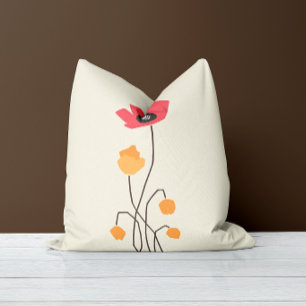 Cojín Decorativo Tonos de Dulces Retro de Tallo y Silencio