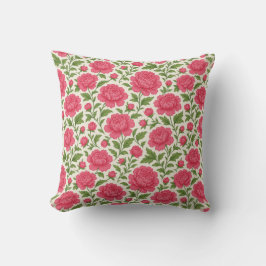Cojín Decorativo Tonos rosados de colores vivos estéticos