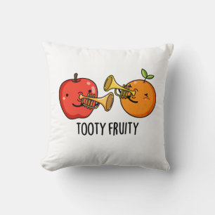 Cojín Decorativo Tooty Fruity Funny Fruit Músico Pun