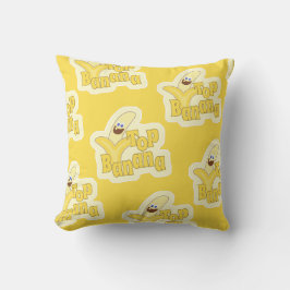 Cojín Decorativo Top Banana Yellow Motivation Winner Pattern