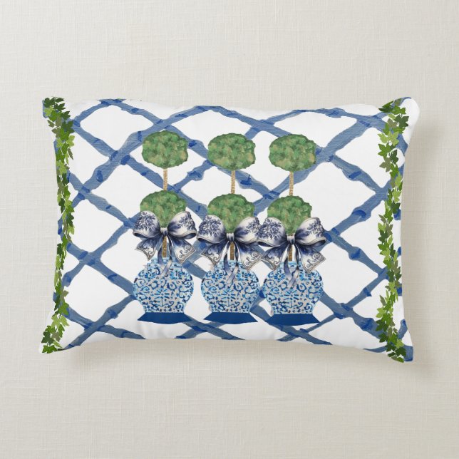Cojín Decorativo Topiary Chinoiserie Ginger Jar Jars Lumbar (Reverso)