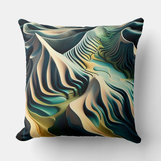 Cojín Decorativo Topographic Currents (Anverso)