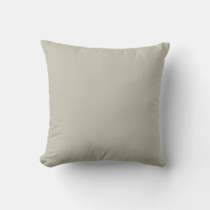 Cojín Decorativo Toque gris neutro de color sólido verde