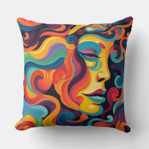 Cojín Decorativo Torbellino de Emociones Vibrantes