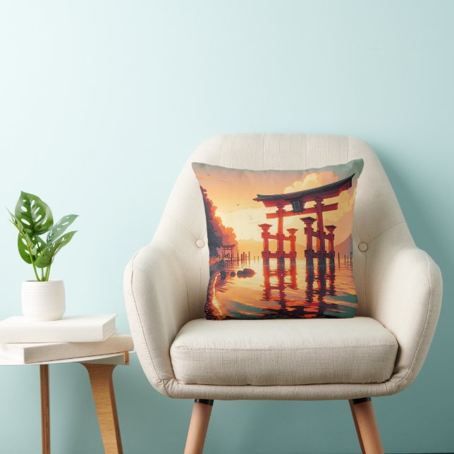 Cojín Decorativo Torii de la luz creciente (Silla)