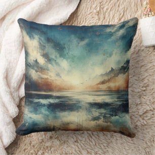 Cojín Decorativo Tormenta Azul Paisaje Marítimo Fotografía Antigua