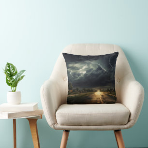 Cojín Decorativo Tormenta eléctrica en los suburbios