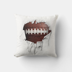 Cojín Decorativo Torn Football White Pillow