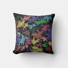 Cojín Decorativo Tornillo colorido abstracto / niebla /