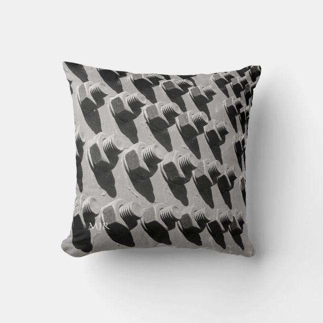 Cojín Decorativo Tornillos Y Tuercas De Puente (Anverso)