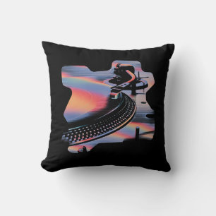 Cojín Decorativo Torno de estilo glitch moderno – Diseño colorido