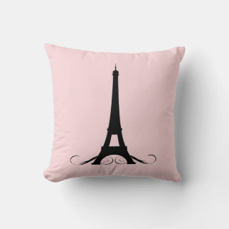 Cojín Decorativo Torre Eiffel Rosa de París