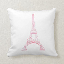 Cojín Decorativo Torre Eiffel rosada