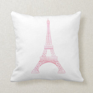 Cojín Decorativo Torre Eiffel rosada