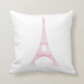 Cojín Decorativo Torre Eiffel rosada