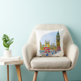 Cojín Decorativo Torre Elizabeth, también conocida como Big Ben