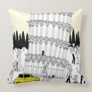 Cojín Decorativo Torre inclinada de Pisa