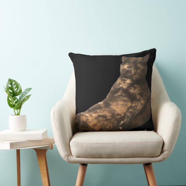 Cojín Decorativo Tortoise-shell Cat Pillow (Silla)