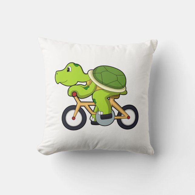 Cojín Decorativo Tortuga con bicicleta.PNG (Anverso)