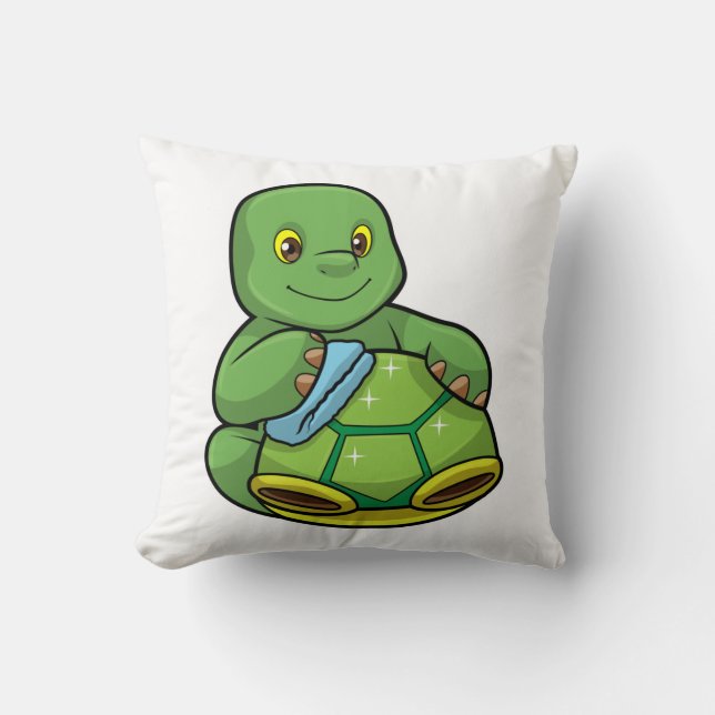 Cojín Decorativo Tortuga con caparazón y raya de limpieza (Anverso)