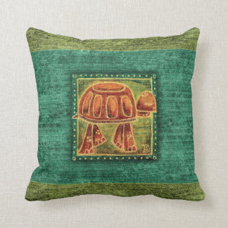 Cojín Decorativo Tortuga de desierto en pastel del aceite