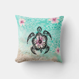 Cojín Decorativo Tortuga de Hibiscus