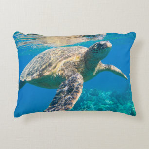 Cojín Decorativo Tortuga de mar de la natación