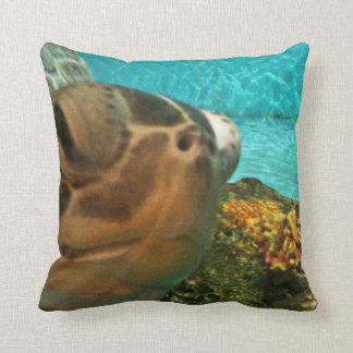 Cojín Decorativo Tortuga de mar divertida Selfie