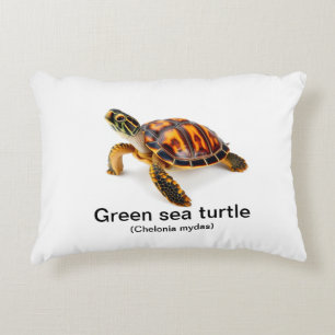 Cojín Decorativo Tortuga de mar verde