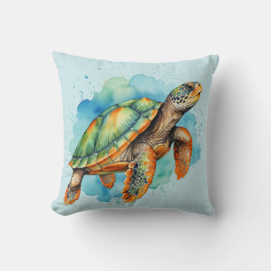 Cojín Decorativo Tortuga de pintura suave