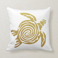 Tortuga dorada tropical Hawái blanco moderno