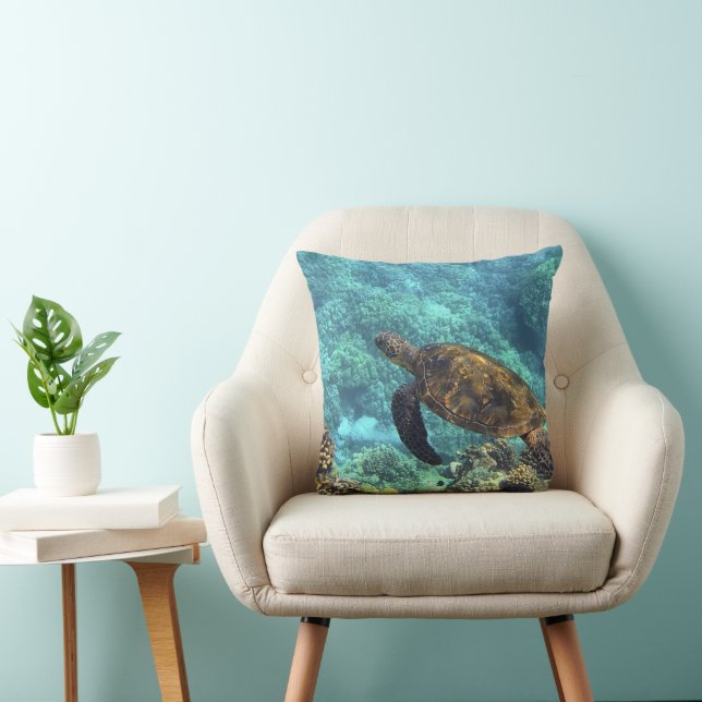 Cojín Decorativo tortuga en el mar (Silla)