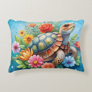 Cojín Decorativo Tortuga floral