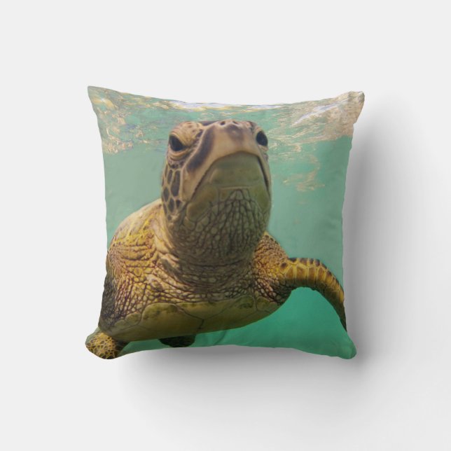 Cojín Decorativo Tortuga Hawaii (Anverso)